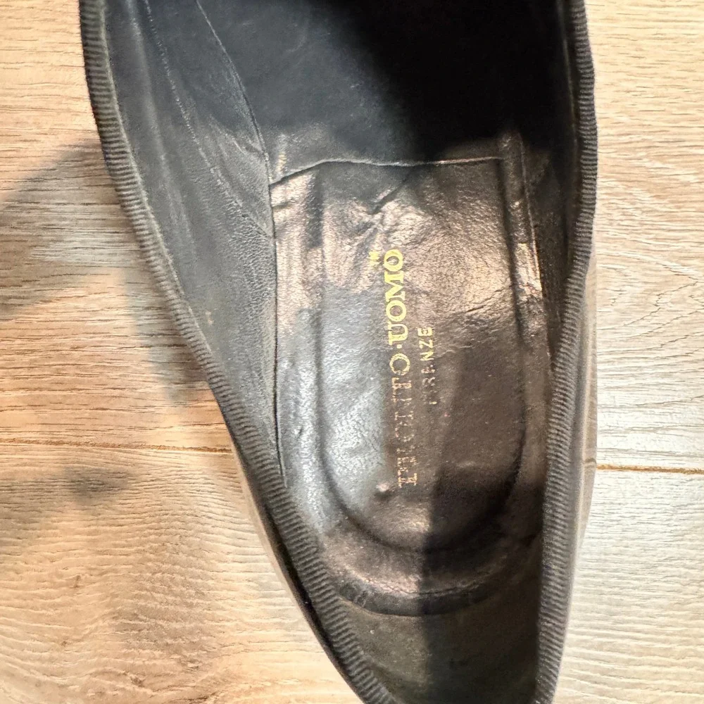 Pronto Uomo Men's Black Patent Leather Oxford‎ Dress Shoes Size 13 M Tuxedo